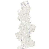 Artikel Istaptrædekoration med glitter vinterdekoration 17,5 cm 4 stk.