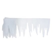 Artikel Istap deco hvid med glitter 2m