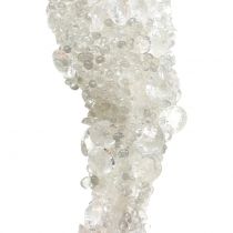 Hængende istapper hvid 25cm