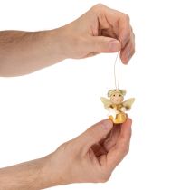 Artikel Dekorativt englevedhæng med stjerne til ophæng, 5 cm, 9 stk.