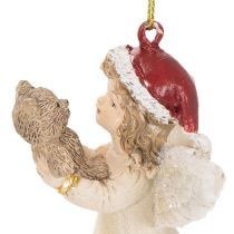 Artikel Dekorative engletræspynt, vintagelook, til jul, 10 cm, 3 stk.