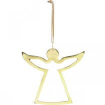 Artikel Metal vedhæng, dekorative engle, gylden advent dekoration 15 × 16,5 cm