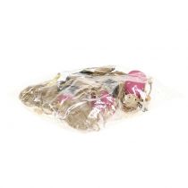 Artikel Træengle til ophæng grå, pink 7,5cm 6 stk