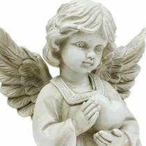 Deco engel med hjerte H25cm