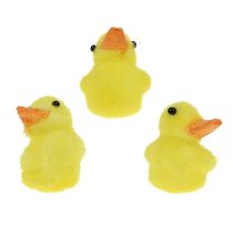 Duck mini 4cm flokgul 12stk