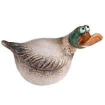 Artikel Ænder dekorativ keramisk spring drake brun grøn L15cm 2 stk