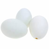 Andeæg naturlige blæste æg Påskepynt 12 stk