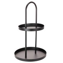 Artikel Metal rund dekorativ bakke med to lag, 58 cm