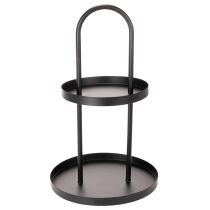 Artikel Metal rund dekorativ bakke med to lag, 58 cm