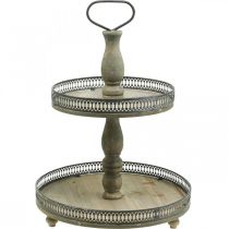 Artikel Deco Kagestand Træplanter Kagestand Vintage H47cm Ø34cm