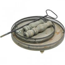 Artikel Deco Kagestand Træplanter Kagestand Vintage H47cm Ø34cm