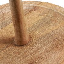 Artikel Kagestativ trædekoration 2-lags naturrund Ø31/20cm H45cm