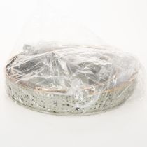 Artikel Dekorativ serveringsbakke i to lag med hank, stjernemotiv, 49 cm