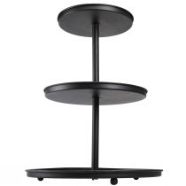 Artikel Kagefod sort 3-delt metal runde fødder Ø40cm H52cm