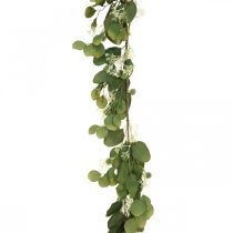 Kunstig eukalyptus guirlande med tidsler efterårsdekoration 150cm