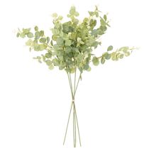 Artikel Kunstig eukalyptusgren med runde blade, 75 cm, 4 stk.