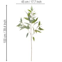 Artikel Kunstig eukalyptusgren, naturlig grøn, dekoration, 100 cm