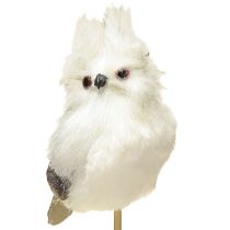Artikel Ugle på pinden hvid 9 cm L48cm