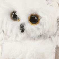 Artikel Ugle dekoration ugle figurer til ophæng hvid grå 6cm 4stk