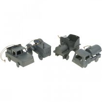 Artikel Køretøjer metal til at hænge sorteret 9-10cm 4stk