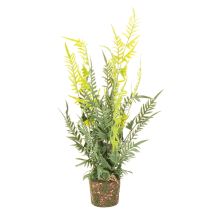 Artikel Kunstig bregneplante med rodklump til bolig- og kontordekoration, 57 cm