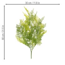Artikel Kunstig bregnehængeplante, dekorativ blikfang til interiør, moderne accenter, 80 cm