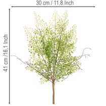 Artikel Kunstig grøn Ruscus-gren til blomsterdekoration, 41 cm