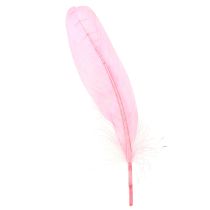 Artikel Fjer til håndværk Pink gåsefjer 18cm - 20cm 20g x 2stk