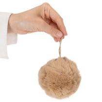 Artikel Dekorativ pomponkugle til juletræer, 10 cm