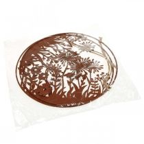 Artikel Forårsvinduedekoration, hængende dekoration, metalblomsterring Ø30 cm, sæt med 2