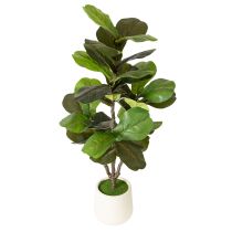 Artikel Kunstig Ficus lyrata 120 cm dekorativ til stuen