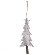 Artikel Filt juletræspynt, beige/creme, 17 cm, sæt med 6, julepynt