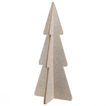 Artikel Filt juletræ dekoration gran beige H80cm