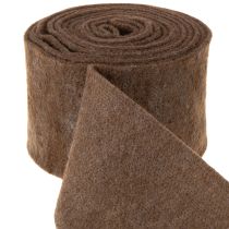 Artikel Brunt uldfiltbånd, 15 cm x 5 m, til dekoration og kreative aktiviteter