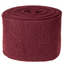 Artikel Filtbånd af uld, mørkerødt, 15 cm x 5 m, til dekoration og kreative aktiviteter