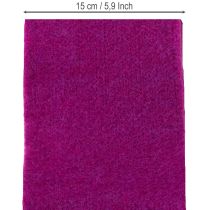 Artikel Filtbånd af uld, fuchsia, 15 cm x 5 m, til dekoration og kreative aktiviteter