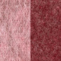 Artikel Filtbånd dekorativt bånd pink bæruld filt tofarvet 15cm 5m