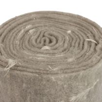 Filt bånd uld bånd dekorativt stof grå fjer uld filt 15cm 5m