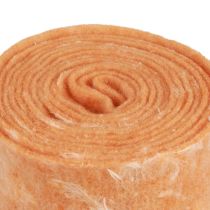 Artikel Filtbånd uldbånd dekorativt stof orange fjer uldfilt 15cm 5m