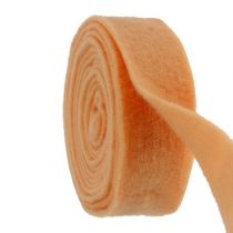 Filtbånd 7,5cm 5m lys orange