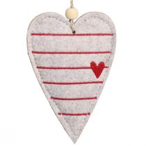 Artikel Filthjerter Juletræspynt beige hjerter 8,5×12cm 6 stk