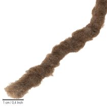 Artikel Brun uldsnor, 25m dekorativt bånd til blomster og hobbyartikler