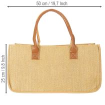 Artikel Filtpose i raffia-look 50 cm x 25 cm x 25 cm