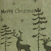 Artikel Filtpose Merry Christmas lille med hanke Grøn 15×10 cm