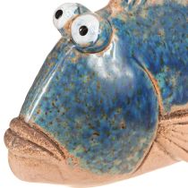 Artikel Fiskedekoration keramik blå natur sommerdekoration 22×7×11cm