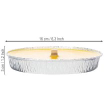 Artikel Citronella duftlys mod insekter, flammeskål perfekt til altaner, terrasser og picnics, 16 cm