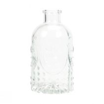 Dekorative flasker mini vaser glas lysestager H12,5cm 6 stk