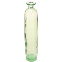 Artikel Flaske dekoration vase glas klar/grøn retro Ø6,5cm H30cm
