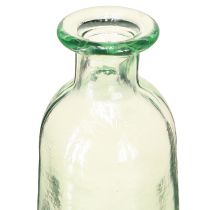 Artikel Flaske dekoration vase glas klar/grøn retro Ø6,5cm H30cm