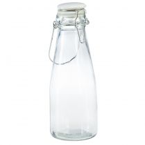 Artikel Flasker dekorativ glasflaske med låg Ø8cm 24cm